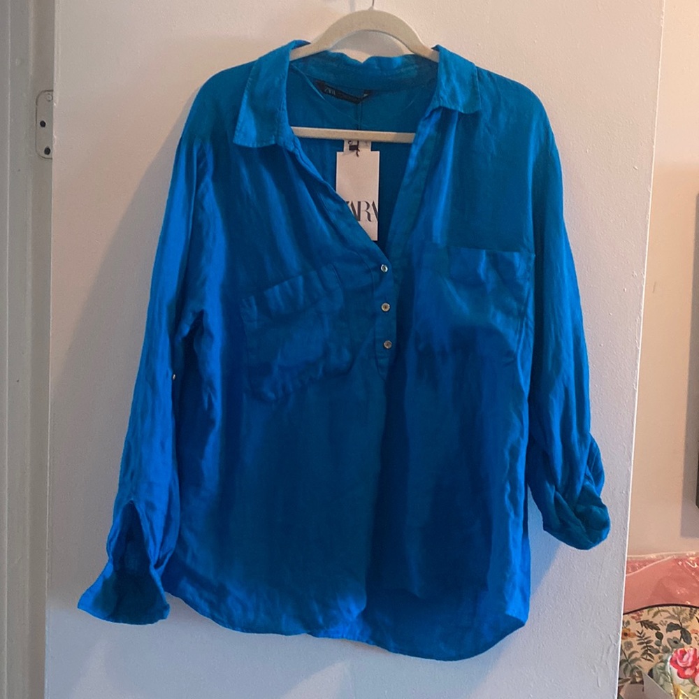 Zara linen shirt